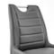 Armen Living Arizona 30" Bar Height Bar Stool in Charcoal Faux Leather and Brushed Stainless Steel Finish LCAZBAGR30 - alternate 8